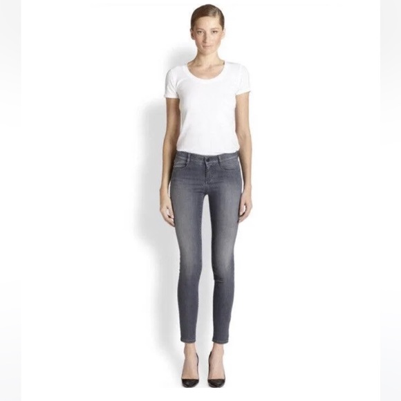 Stella McCartney Skinny Jeans w/Ankle Zipper Size 6/28 Gray Wash LIKE NEW - Picture 2 of 8
